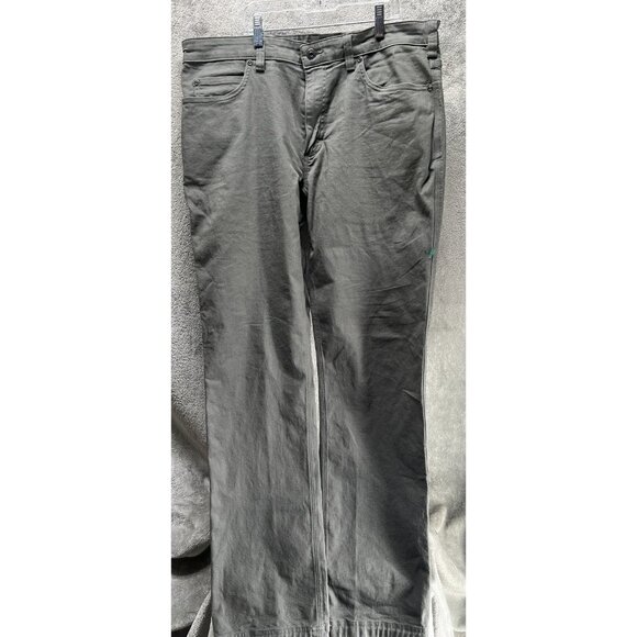 Duluth Trading Co Pants Men’s 36x34 Green Flex Fire Hose Slim Fit Work Canvas - Picture 1 of 7